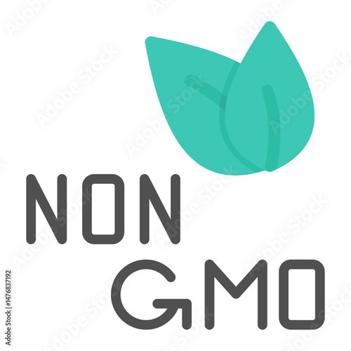 Non Gmo Ingredients icon vector image. Can be used for CBD Oil.