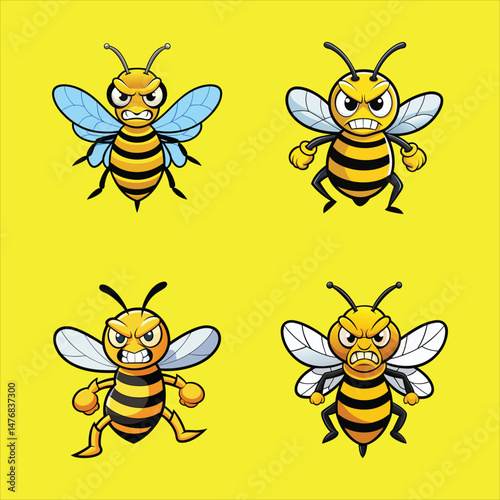 Angry bee design