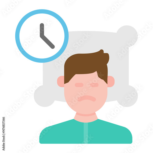 Sleep Disorders icon vector image. Can be used for CBD Oil.