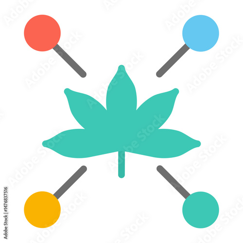 Terpenes icon vector image. Can be used for CBD Oil.