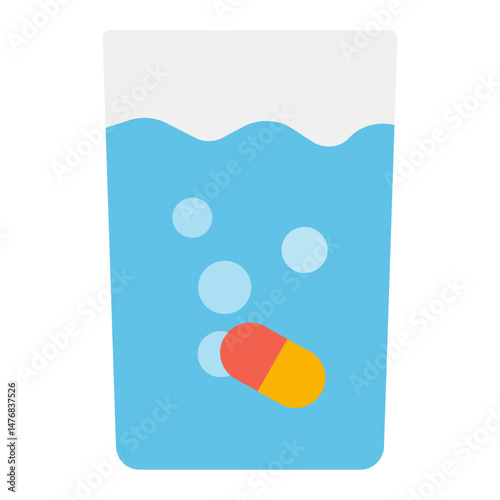 Water Soluble icon vector image. Can be used for CBD Oil.