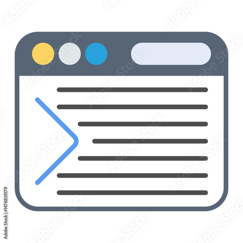 Meta Description icon vector image. Can be used for Internet Marketing.