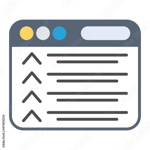 Serp icon vector image. Can be used for Internet Marketing.