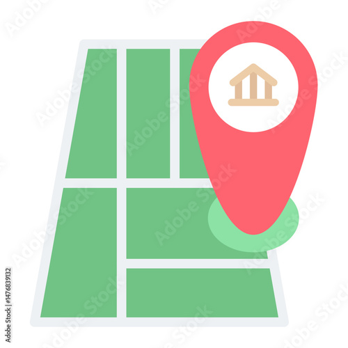 Local Museum icon vector image. Can be used for Museum.