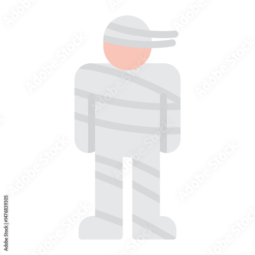 Mummy icon vector image. Can be used for Museum.