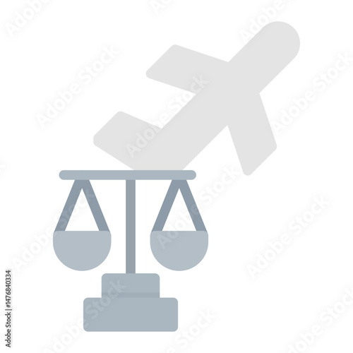 Legalities icon vector image. Can be used for Airline.