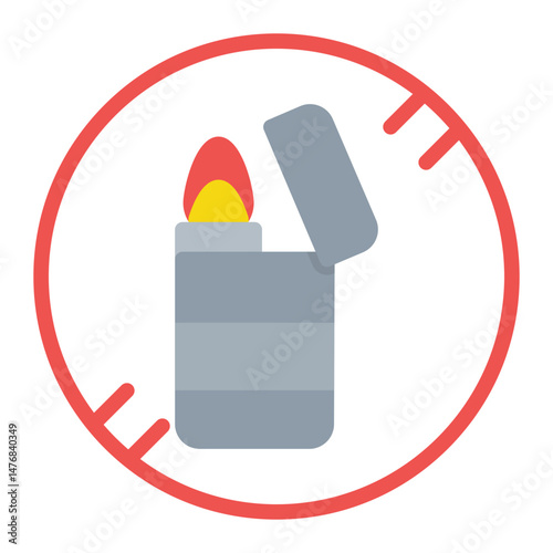 Forbidden Items icon vector image. Can be used for Airline.
