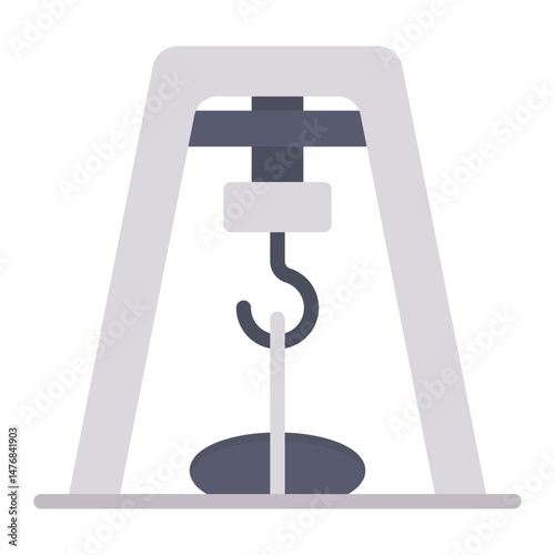 Oil Derrick icon vector image. Can be used for Industry.