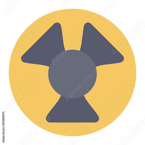 Radioactive icon vector image. Can be used for Industry.