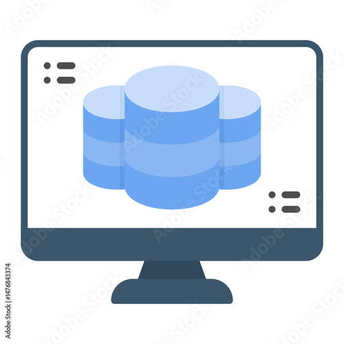 Master Data icon vector image. Can be used for Shipping.