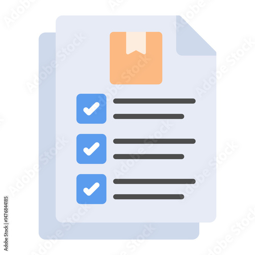 Document icon vector image. Can be used for Shipping.