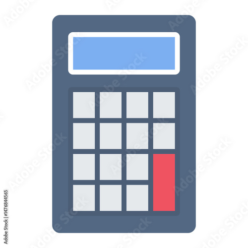 Calculator icon vector image. Can be used for Office.
