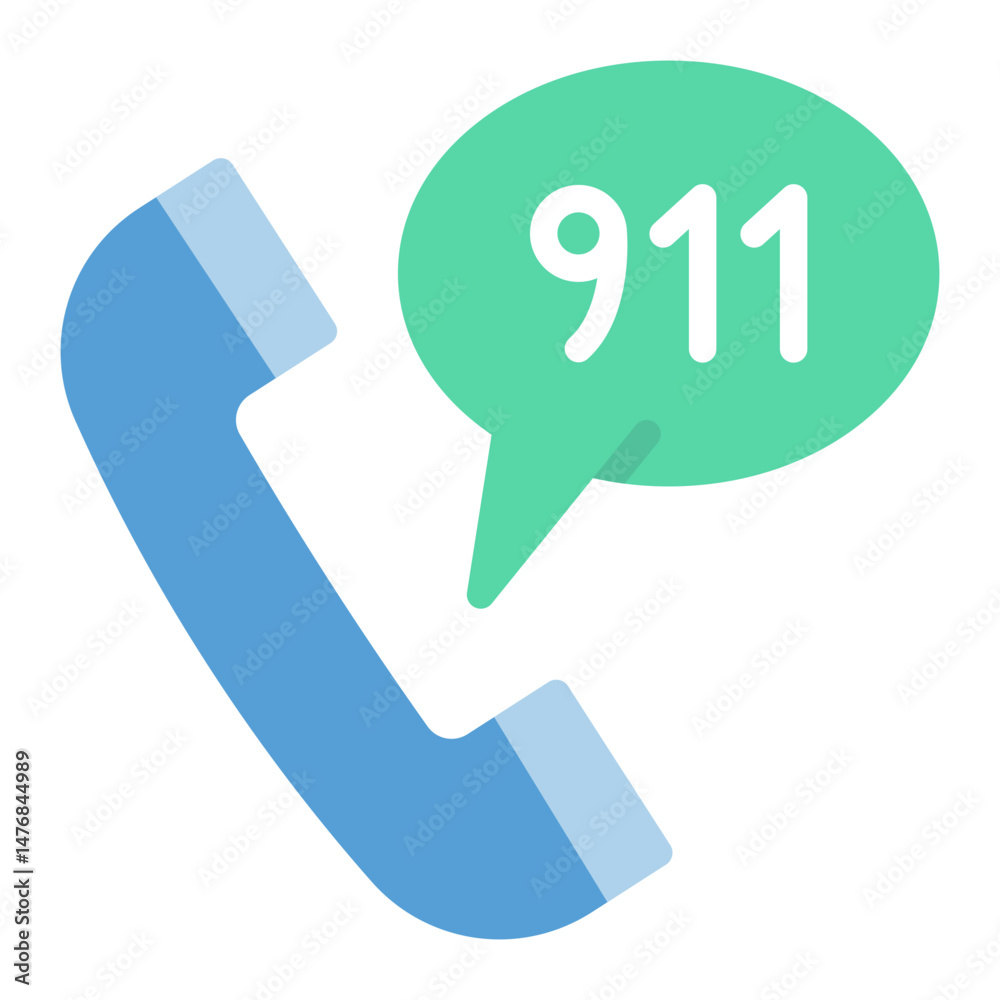 custom made wallpaper toronto digital911 icon vector image. Can be used for Emergency Service.