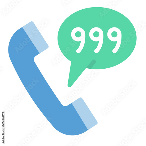 999 icon vector image. Can be used for Emergency Service.