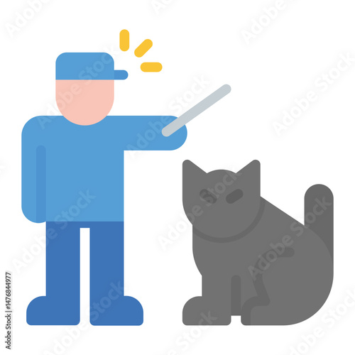 Animal Control icon vector image. Can be used for Emergency Service.
