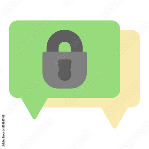 Encrypted Messaging icon vector image. Can be used for Privacy.