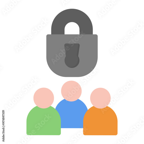 Privacy Awareness icon vector image. Can be used for Privacy.