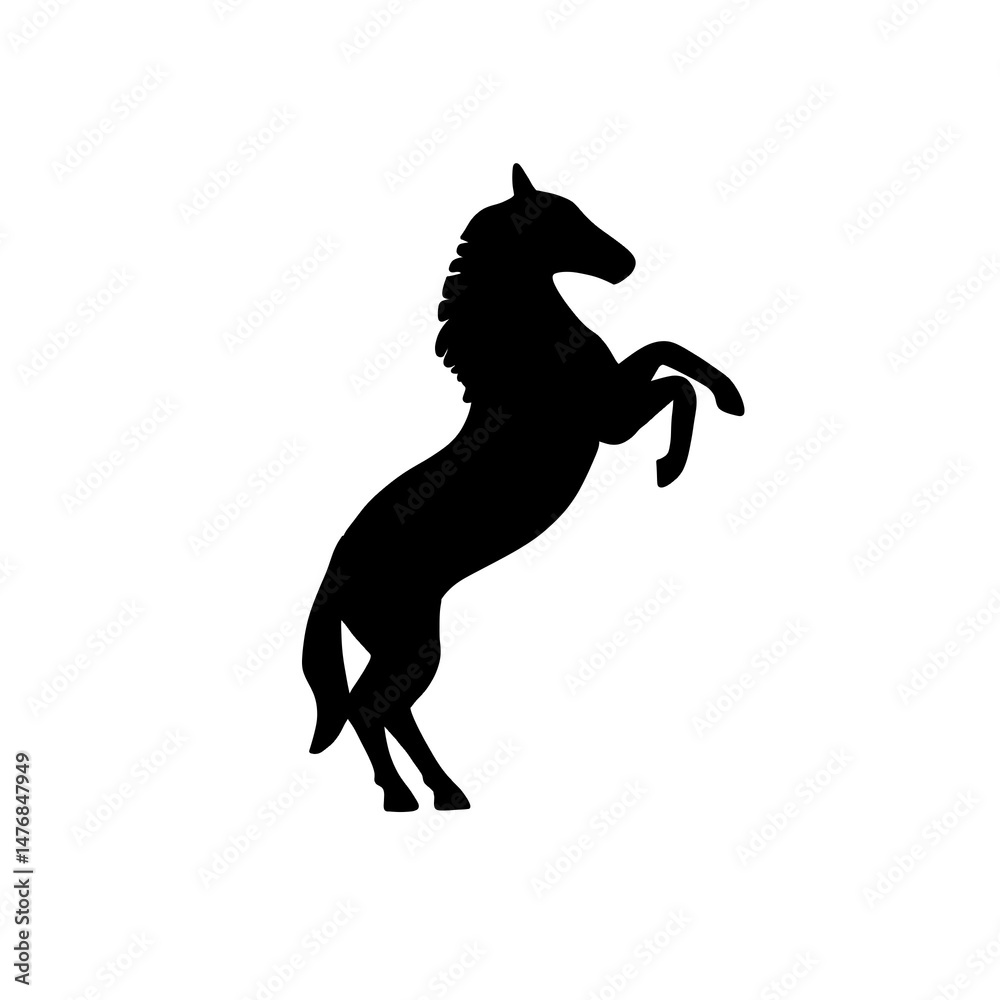 Naklejka premium horse silhouette vector