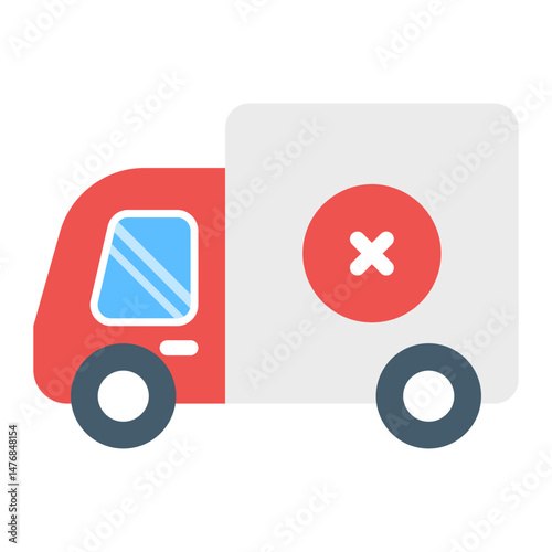 Failed Delivery icon vector image. Can be used for Postal Service.