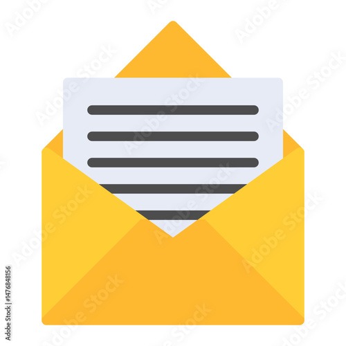 Letter icon vector image. Can be used for Postal Service.