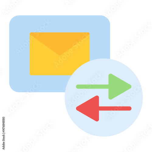 Letter Sorting icon vector image. Can be used for Postal Service.