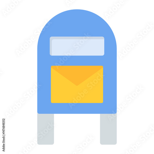 Po Box icon vector image. Can be used for Postal Service.