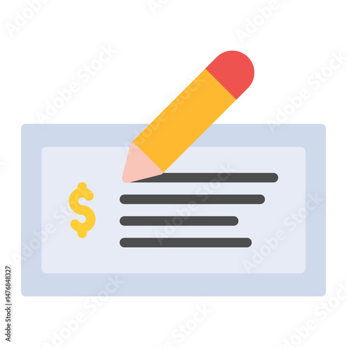 Money Order icon vector image. Can be used for Postal Service.