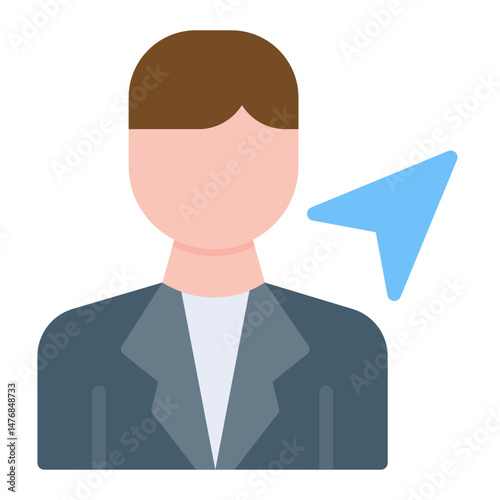 Sender icon vector image. Can be used for Postal Service.