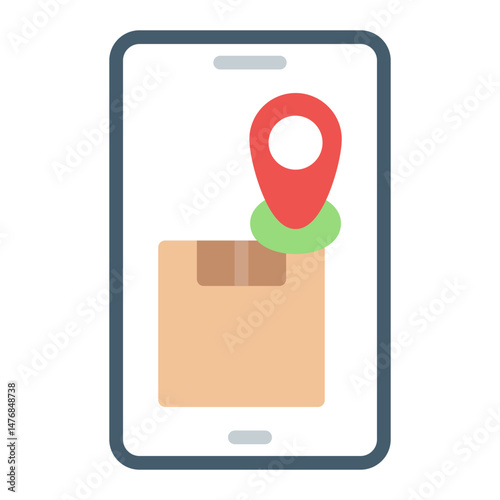 Shipment Tracking icon vector image. Can be used for Postal Service.