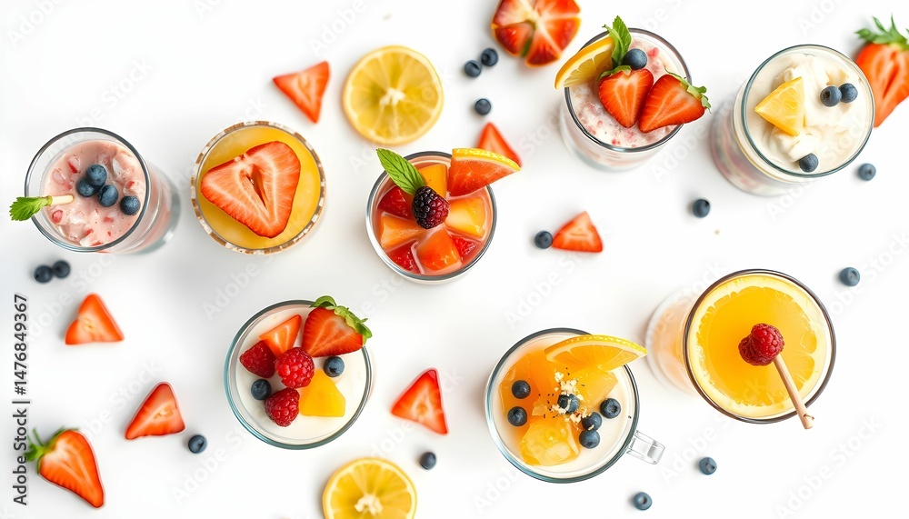 Naklejka premium easter eggs with flowers