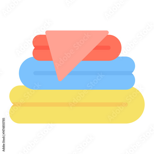 Blanket icon vector image. Can be used for Laundry.