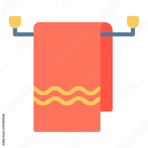 Towels icon vector image. Can be used for Laundry.