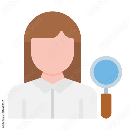 Dermatogist Female icon vector image. Can be used for Dermatology.