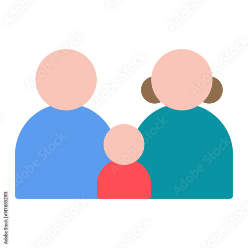 Family icon vector image. Can be used for Human Rights.