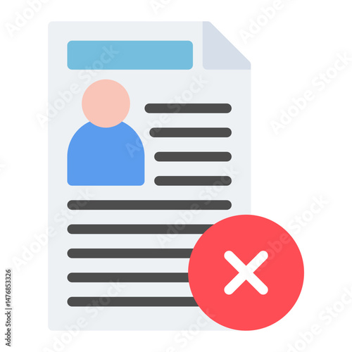 Rejection icon vector image. Can be used for Human Rights.