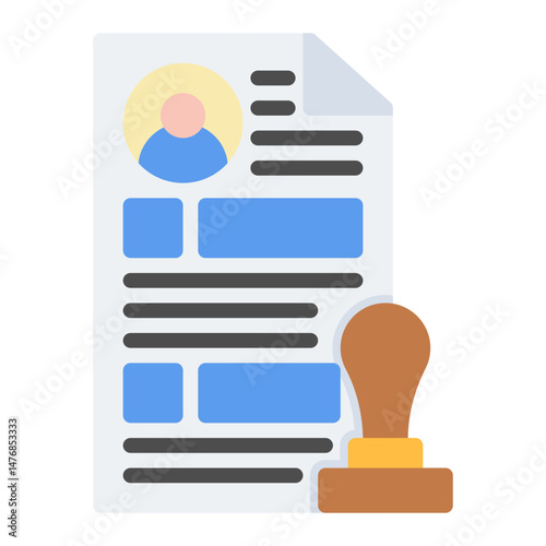 Authority & Accountability icon vector image. Can be used for Human Resource.