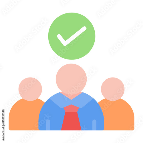 Candidate icon vector image. Can be used for Human Resource.