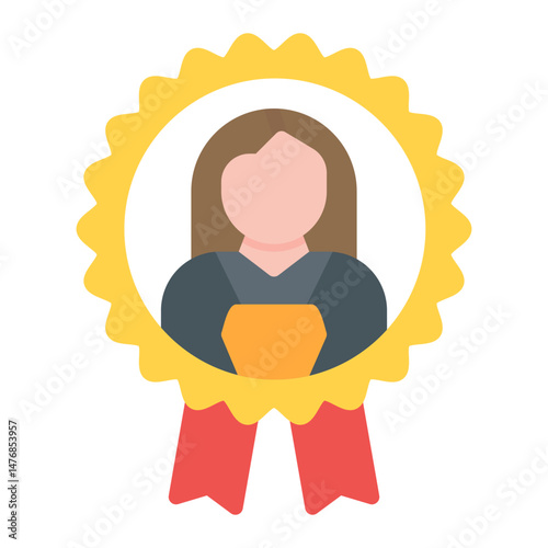 Rewarding Employees icon vector image. Can be used for Human Resource.