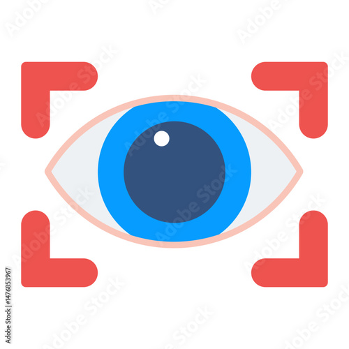 Vision icon vector image. Can be used for Human Resource.