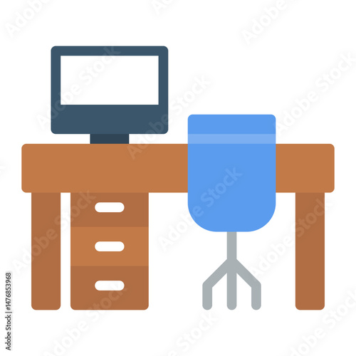 Workplace icon vector image. Can be used for Human Resource.