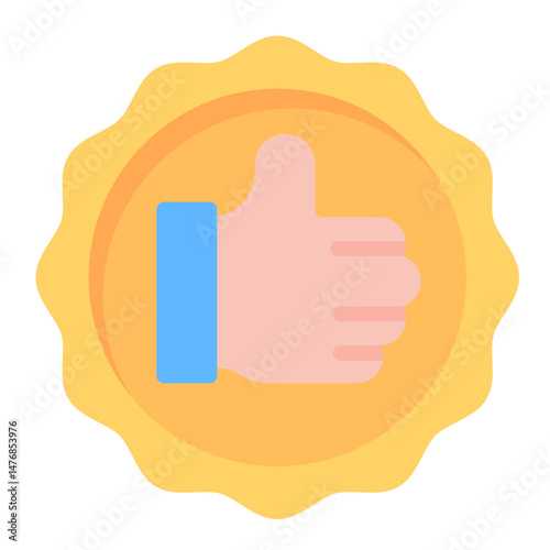 Appreciation icon vector image. Can be used for Product Management.