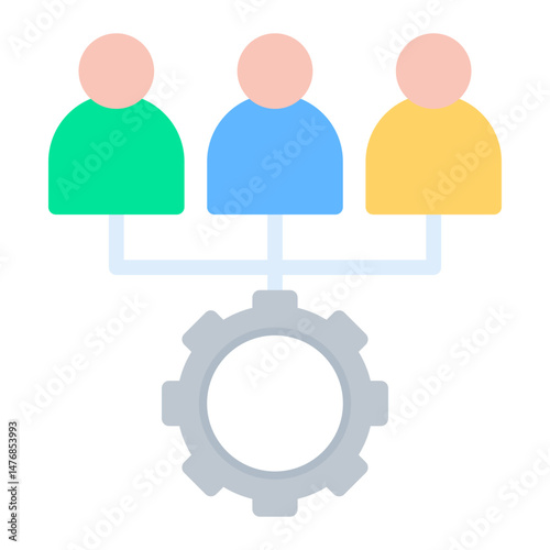 Collaboration icon vector image. Can be used for Product Management.