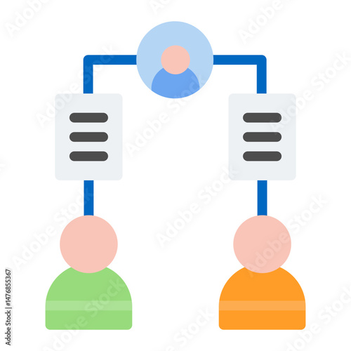 Assigned Task icon vector image. Can be used for Staff Management.