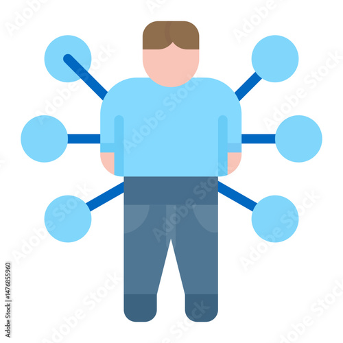 Skillset icon vector image. Can be used for Staff Management.