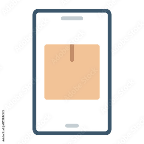 Mobile icon vector image. Can be used for Online Store.