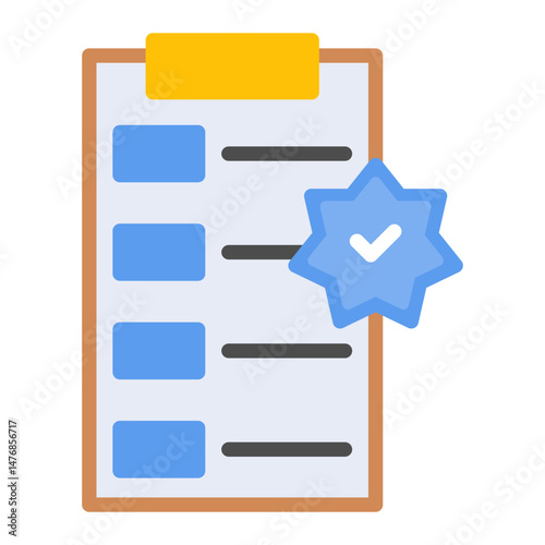 Verified icon vector image. Can be used for Online Store.
