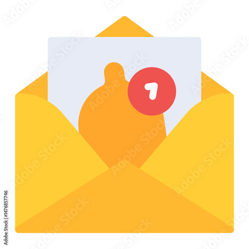 Email Notifications icon vector image. Can be used for Digital Retail.