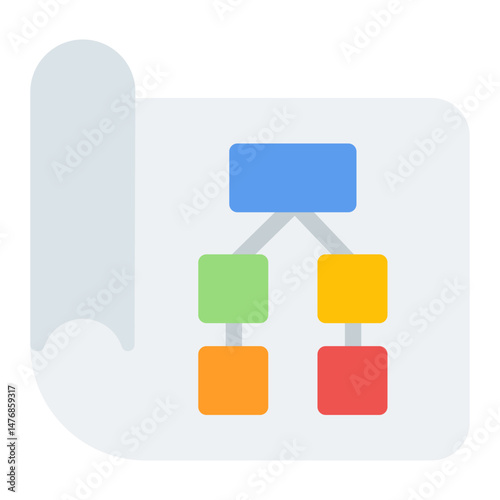 Project Plan icon vector image. Can be used for Project Assesment.