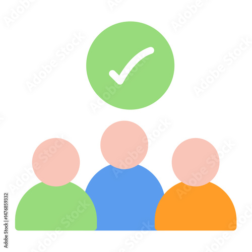 Project Team icon vector image. Can be used for Project Assesment.