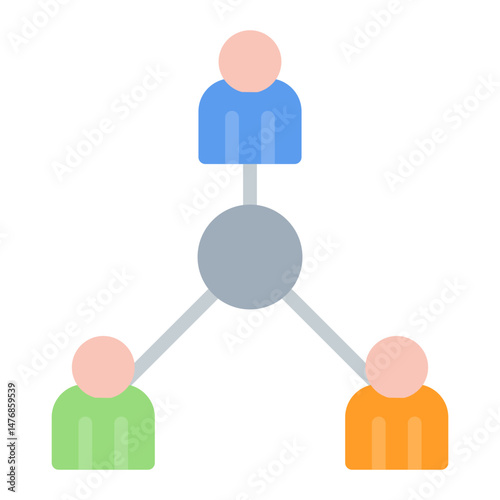 Stakeholder Engagement icon vector image. Can be used for Project Assesment.